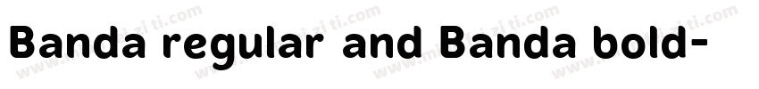 Banda regular and Banda bold字体转换